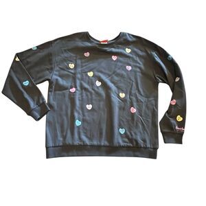 Sweethearts candies conversation hearts sweatshirt size large